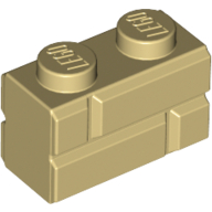 Brick Special 1 x 2 with Masonry Brick Profile (98283)
