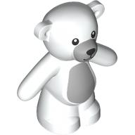 Animal, Bear / Teddy, Arms Down with Light Bluish Grey Snout, Chest print (98382pr0011)