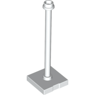 Tile Special 2 x 2 with Bar and Open Stud with Stop Ring (Flag Pole) (98549)