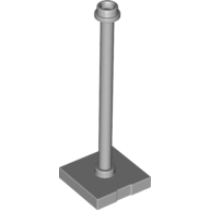 Tile Special 2 x 2 with Bar and Open Stud with Stop Ring (Flag Pole) (98549)