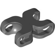 Large Figure Skeletal, Connector, 2 x 3 with Two Ball Sockets, Rounded Ends (98565)