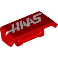 Spoiler 2 x 4 with Handle with White 'HAAS' print (98834pr0006)