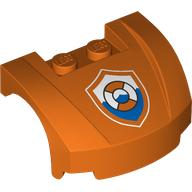 Vehicle Body, Wheel Arch / Mudguard 3 x 4 x 1 2/3 Low Profile, Curved Front with Coastguard Logo print (98835pr0007)