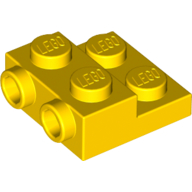 Plate Special 2 x 2 x 2/3 with Two Studs On Side and Two Raised (99206)