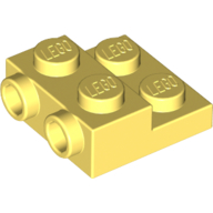 Plate Special 2 x 2 x 2/3 with Two Studs On Side and Two Raised (99206)