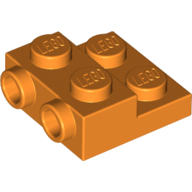 Plate Special 2 x 2 x 2/3 with Two Studs On Side and Two Raised (99206)