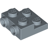 Plate Special 2 x 2 x 2/3 with Two Studs On Side and Two Raised (99206)
