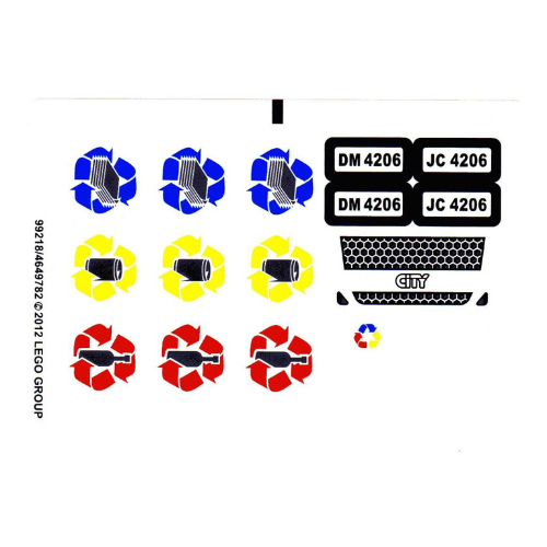 Sticker Sheet for Set 4206-2 (99218)
