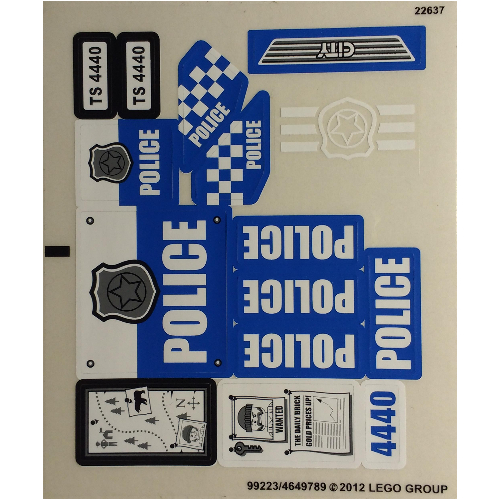 Sticker Sheet for Set 4440-1 (99223)