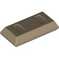 Tile Special 1 x 2 with Sloped Walls AKA Money / Gold Bar [Ingot] (99563)