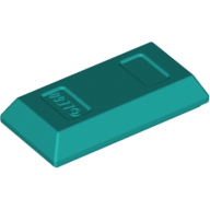 Tile Special 1 x 2 with Sloped Walls AKA Money / Gold Bar [Ingot] (99563)
