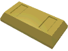 Tile Special 1 x 2 with Sloped Walls AKA Money / Gold Bar [Ingot] (99563)