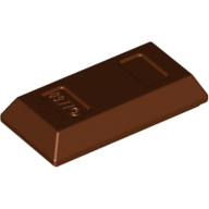 Tile Special 1 x 2 with Sloped Walls AKA Money / Gold Bar [Ingot] (99563)