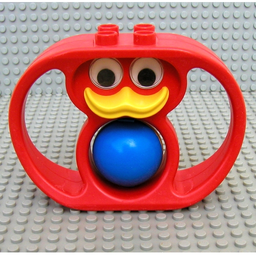 Duplo Rattle, Duck with Handles and Yellow and Blue Ball Wheel (dupupn0058)