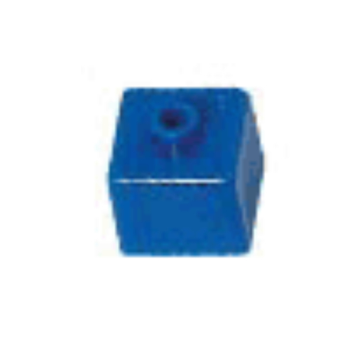 Pen Bead, Square with Mechanical Claw Print (penupn0004pr0035)