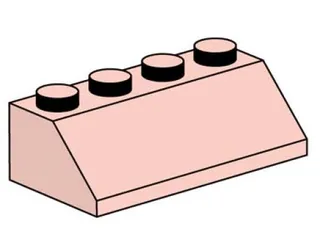 2 x 4 Roof Tile Sand Red de LEGO – photo du produit