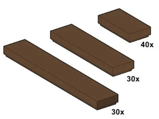 Brown Tiles von LEGO – Produktfoto