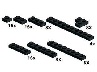 Black Plates 1 x n by LEGO – product photo