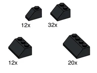 Black Roof Tiles von LEGO – Produktfoto