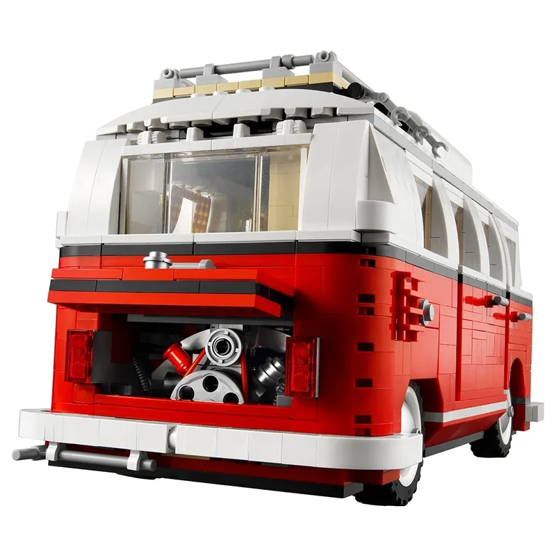 LEGO 10220 Volkswagen T1 Camper Van detailbeeld voor de gids Wanneer gaat een LEGO set met pensioen? Zo herken je de signalen op tijd