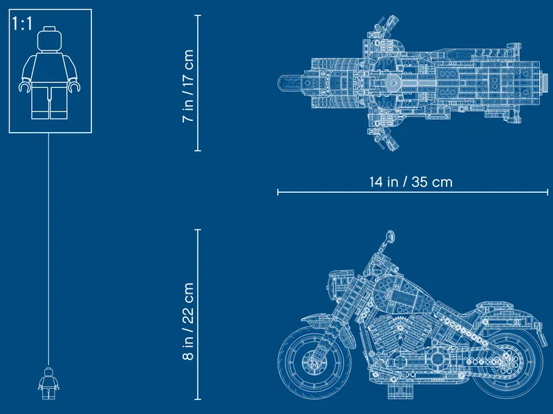 Harley-Davidson® Fat Boy® de LEGO – photo du produit 12 sur 12