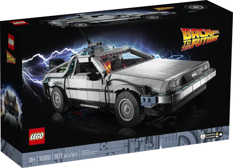 LEGO 10300 Back to the Future Time Machine detail image