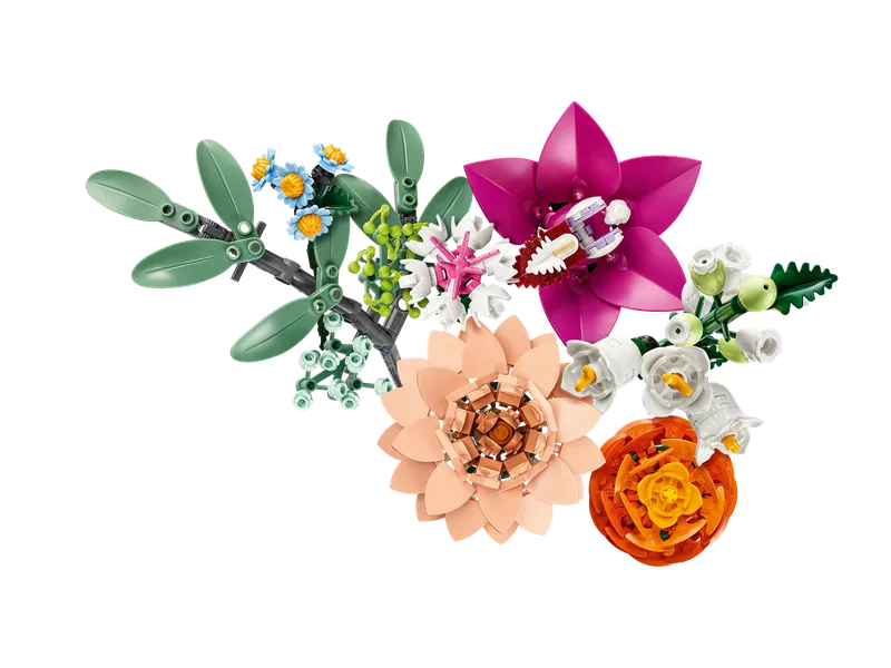 Pretty Pink Flower Bouquet fra LEGO – produktbillede 9 af 18