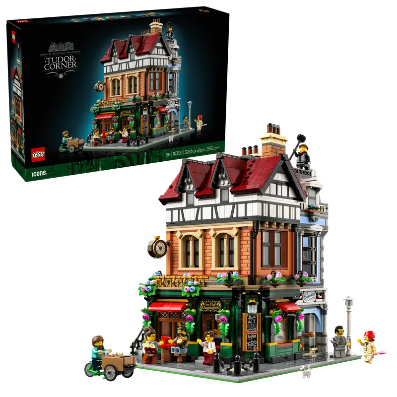 LEGO 10350 Hoekpand in tudorstijl detail image