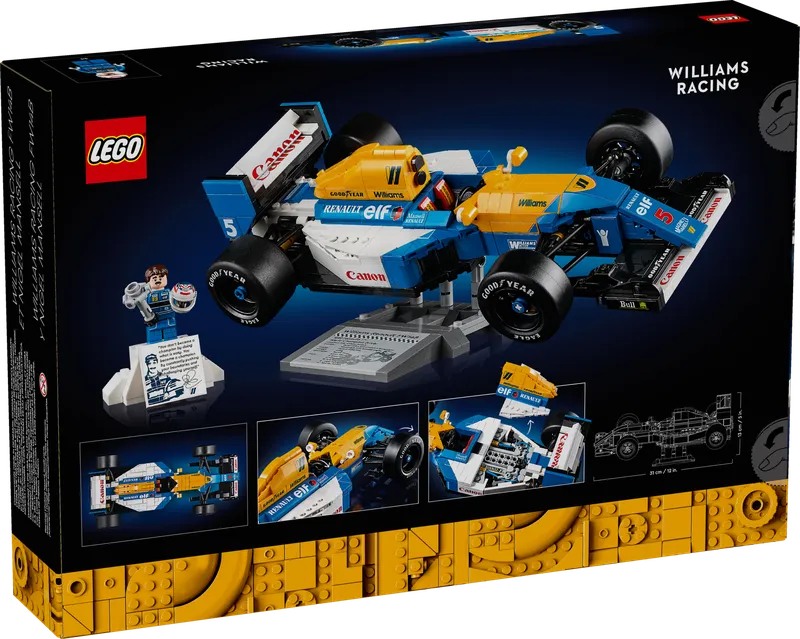 Williams Racing FW14B & Nigel Mansell fra LEGO – produktbillede 11 af 11