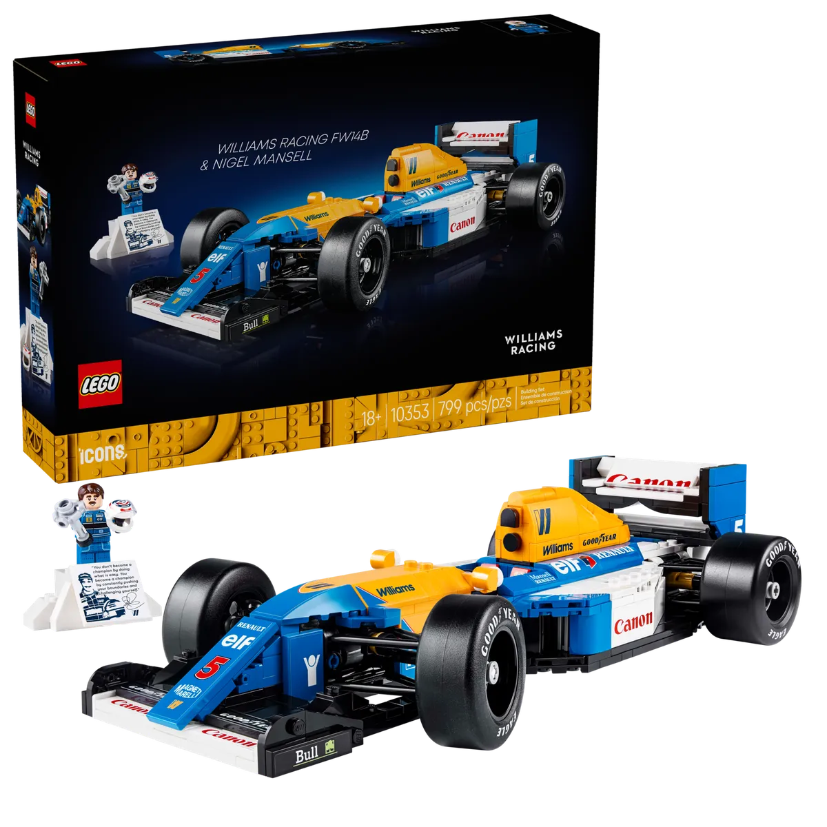 LEGO Williams Racing FW14B & Nigel Mansell (10353) - Bild 6