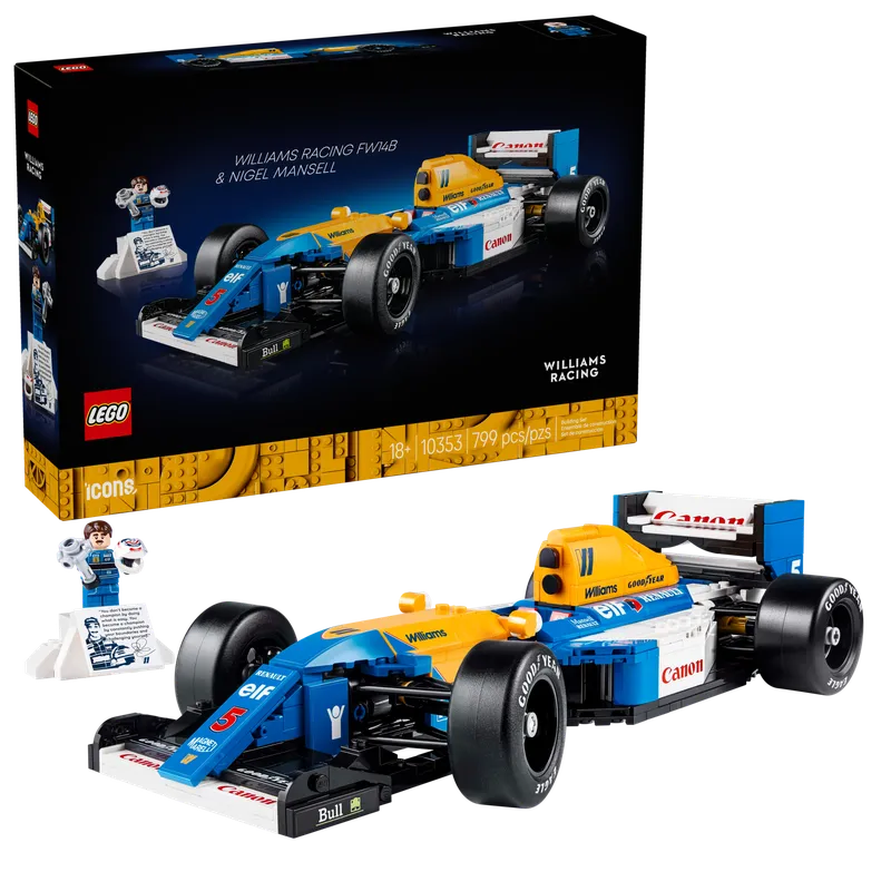 Williams Racing FW14B & Nigel Mansell fra LEGO – produktbillede 2 af 11