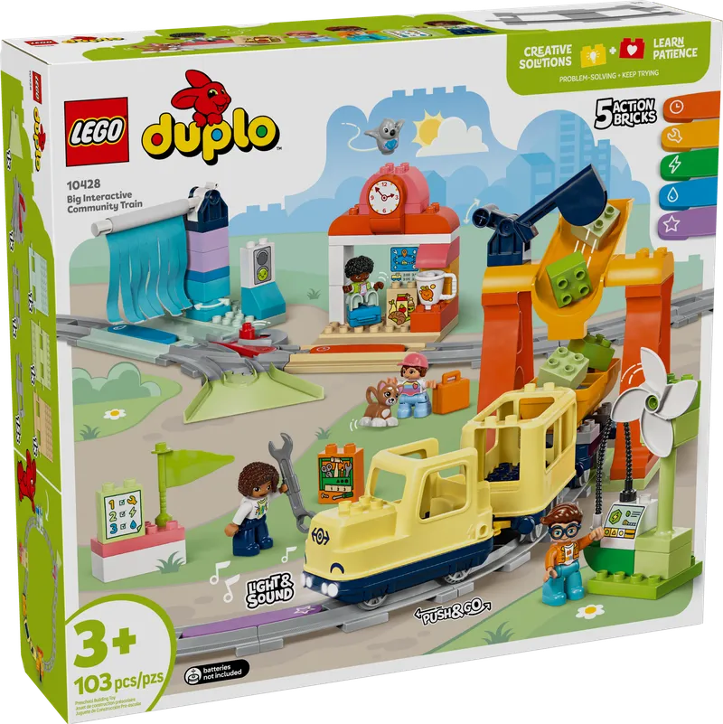 Grote interactieve buurttrein van LEGO – productfoto 2 van 11