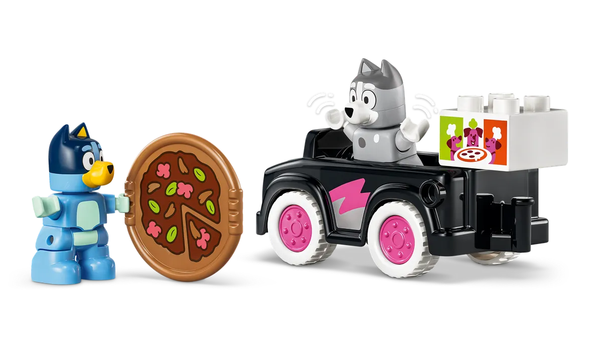 LEGO Pizza Girls with Muffin and Bluey (10469) - Bild 1
