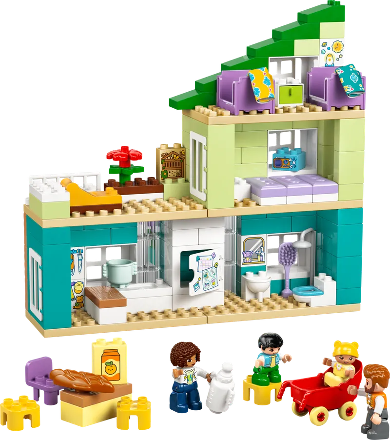 LEGO 10470 3 in 1 Modern Family House with Figures, 166 stenen