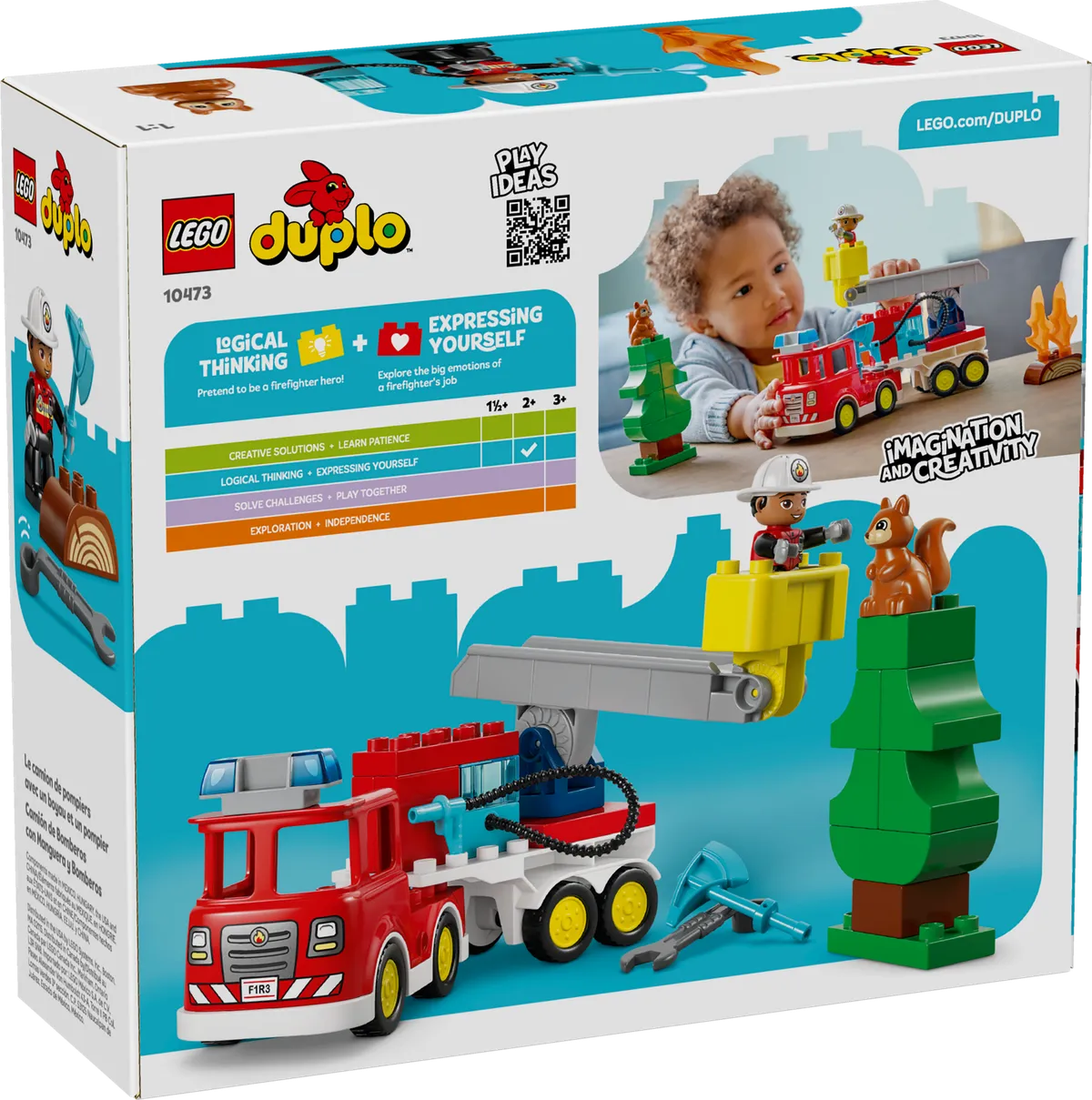 LEGO Fire Truck with Hose and Firefighter (10473) - Bild 10