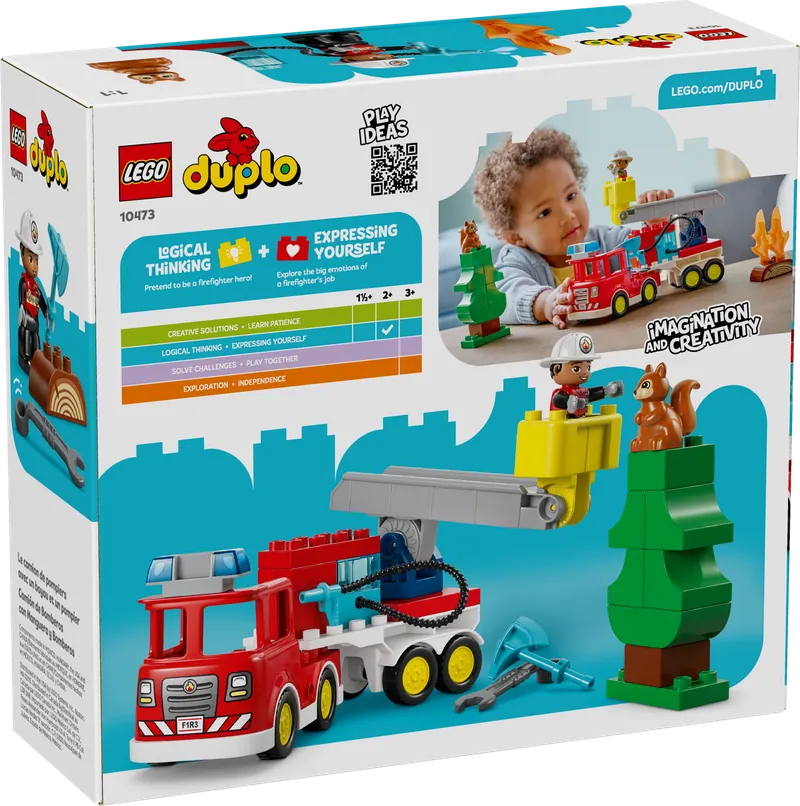 Brandweertruck met slang en brandweerman van LEGO – productfoto 11 van 11