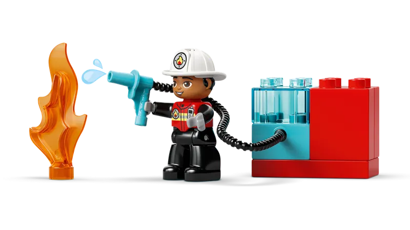 Brandweertruck met slang en brandweerman van LEGO – productfoto 3 van 11