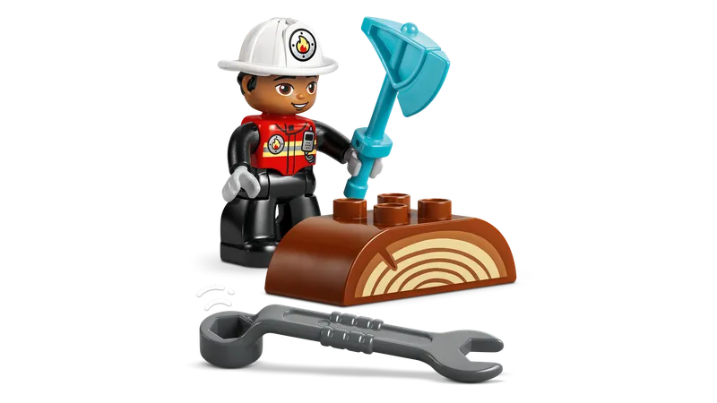 Brandweertruck met slang en brandweerman van LEGO – productfoto 5 van 11