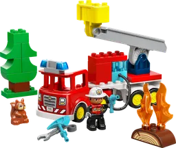 LEGO Fire Truck with Hose and Firefighter (10473)
