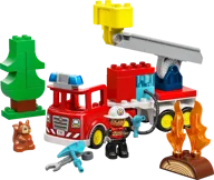 Fire Truck with Hose and Firefighter - Image 1 of 11