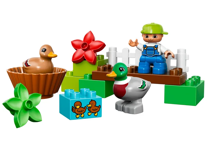 De eenden zijn aan het ploeteren in het LEGO® DUPLO® bos!