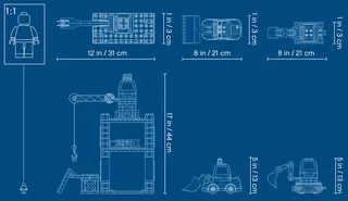 Tower Crane & Construction van LEGO – productfoto 13 van 14