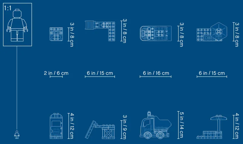 Tower Crane & Construction van LEGO – productfoto 14 van 14