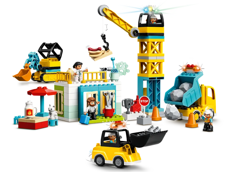 Tower Crane & Construction van LEGO – productfoto 5 van 14