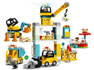 Tower Crane & Construction van LEGO – productfoto 1 van 14