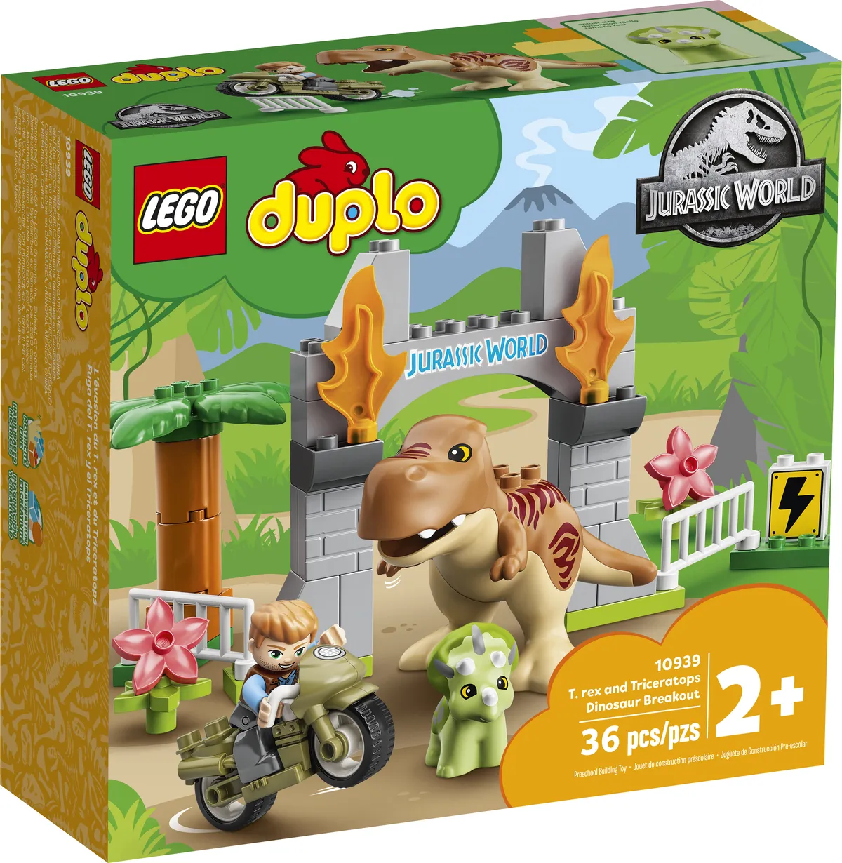 LEGO T. rex and Triceratops Dinosaur Breakout (10939) - Bild 1