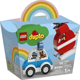 LEGO Fire Helicopter & Police Car (10957) - afbeelding 1
