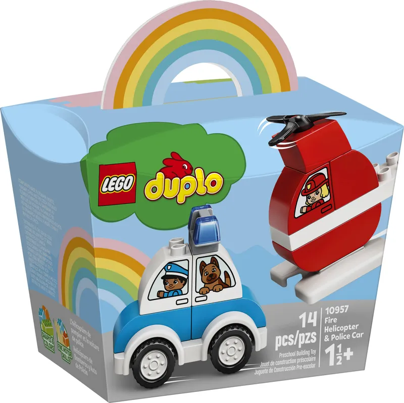 Fire Helicopter & Police Car från LEGO – produktbild 2 av 8