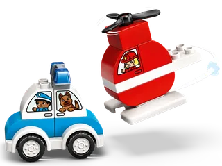 Fire Helicopter & Police Car från LEGO – produktbild 3 av 8