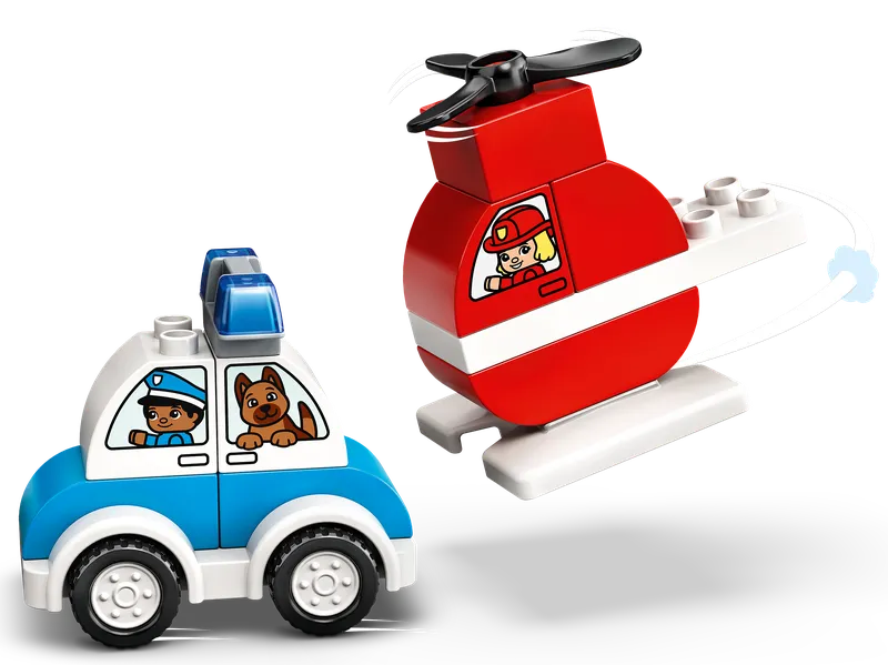 Fire Helicopter & Police Car från LEGO – produktbild 3 av 8